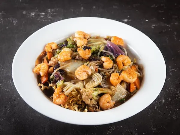 Yakisoba de camarão